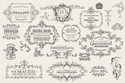 171 Vintage Frames, Banners, Labels, a Decorative Illustration by Anna Studio (Thumbnail 3 of 5)