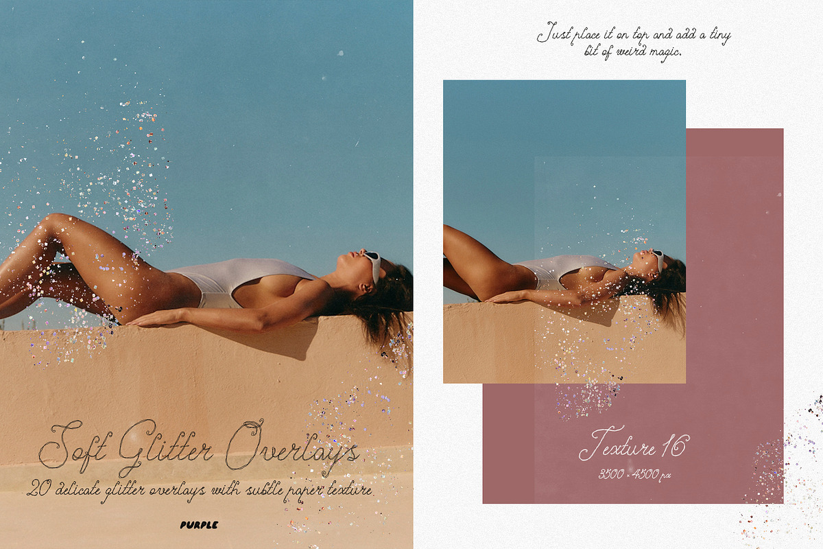Soft Glitter Overlays, a Texture Graphic by Purple (Photo 15 of 21)