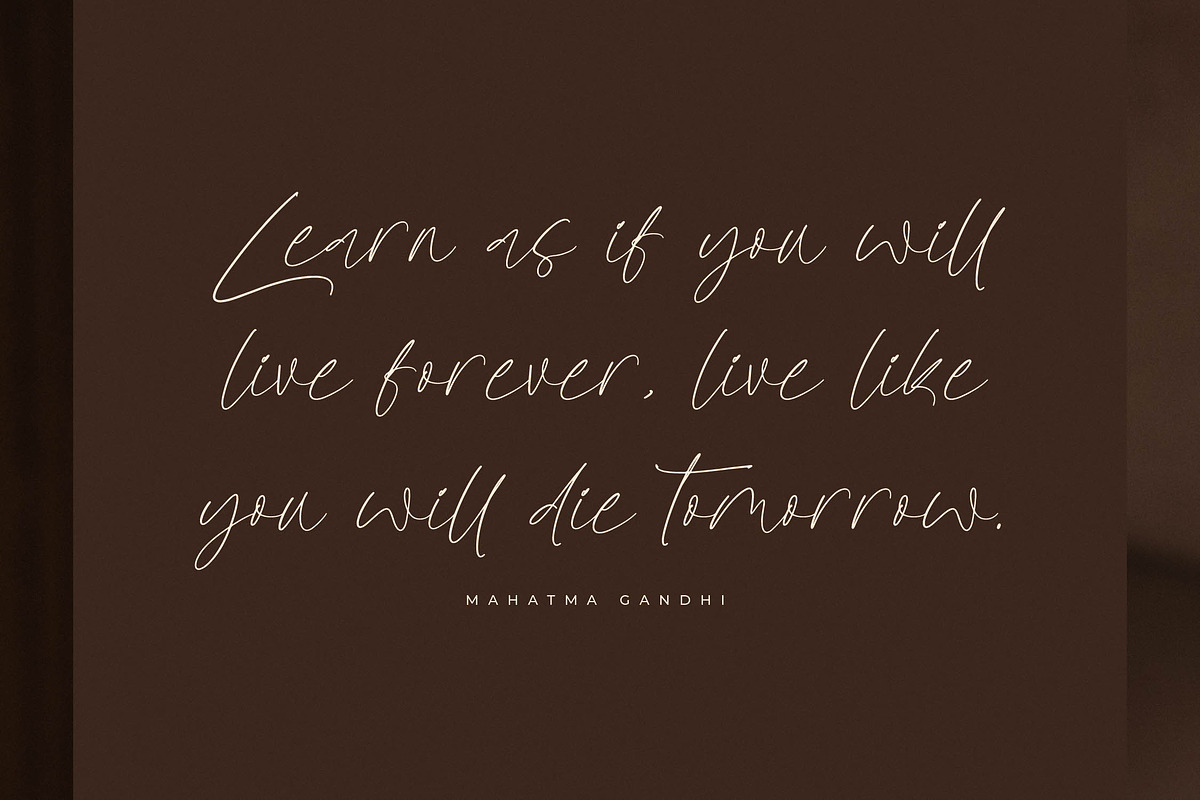Gilberons Knighten Elegant Signature, a Script Font by Letterena Studios Script (Photo 4 of 15)