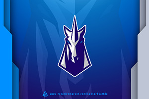 Unicorn Esport Logo Template