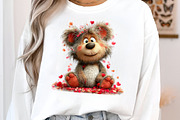 Valentines Teddy Bear Clipart, an Illustration by SinaCreation (Thumbnail 10 of 11)