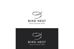 Bird's nest abstract logo design., a Branding & Logo Template by LOGOCREATIVE