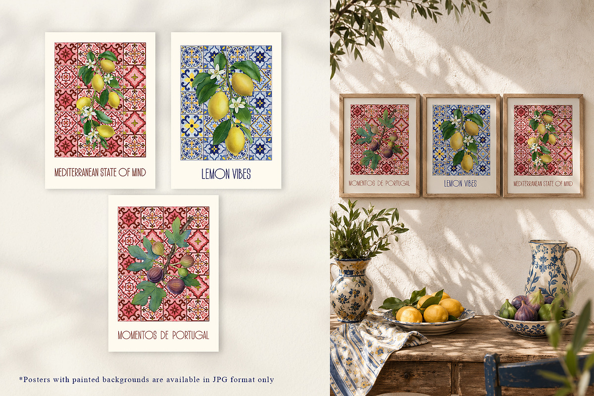 Amalfi Lemon Mediterranean Clipart, a Decorative Illustration by SunnJaneArt (Photo 7 of 17)