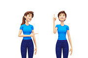 Jenny Cartoon 3D Character Promo Set, a Person Illustration by Oleg Ribar (Thumbnail 21 of 26)
