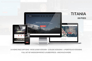 Titania - Multipurpose PSD Template