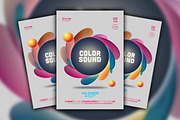 Color Sound Flyer Template, a Flyer Template by dimindie (Thumbnail 1 of 2)