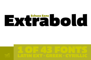 Schuss Sans CG Poster Extrabold