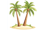 Prompt Tropical Palm Tree Clipart, a Decorative Illustration by Creative design (Thumbnail 6 of 7)