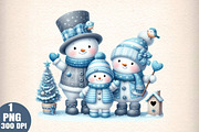 Coquette Snowman Christmas Png, an Illustration by Daily.Designs (Thumbnail 1 of 5)