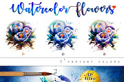 Spring flowers, watercolor painting, a Texture Illustration by Allween (Thumbnail 3 of 7)