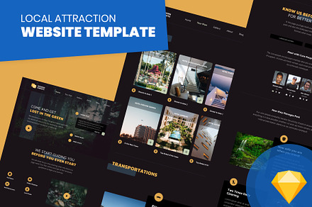 Local Attraction Website Template