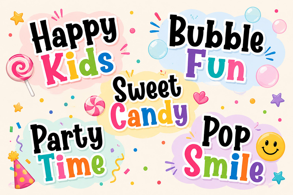Chubby Pop, a Sans Serif Font by Wow Magic (Photo 3 of 9)