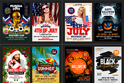 100-Party Flyers Bundle, a Flyer Template by AfzaalGraphics (Thumbnail 4 of 14)