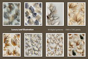 Luxury Leaf Illustration, a Decorative Illustration by Housui Patterns (Thumbnail 3 of 10)