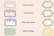 Irregular Organic Shapes & Frames, an Object Illustration by MarisoArt (Thumbnail 3 of 8)
