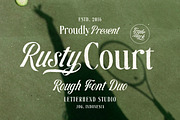Rusty Court Rough Font Duo, a Serif Font by Letterhend Studio (Thumbnail 1 of 9)