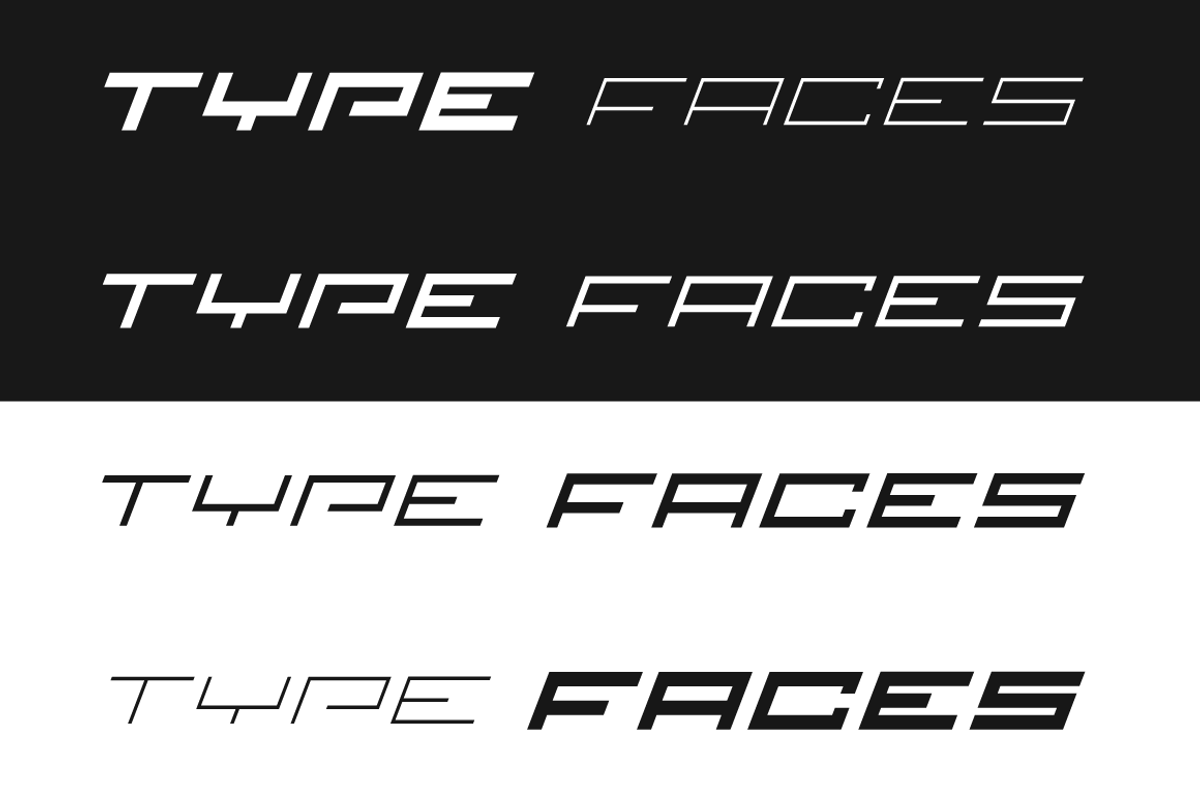 PROSTY Typeface Family preview 4