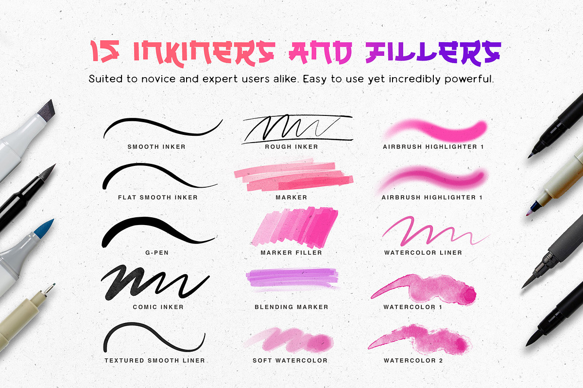 140 Procreate Manga Brushes, a Brush Add-On by RadekBroz (Photo 3 of 9)
