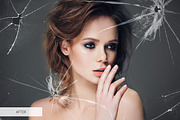 Broken Glass Overlays Photoshop, a Plug-in Add-On by FixThePhoto (Thumbnail 17 of 32)