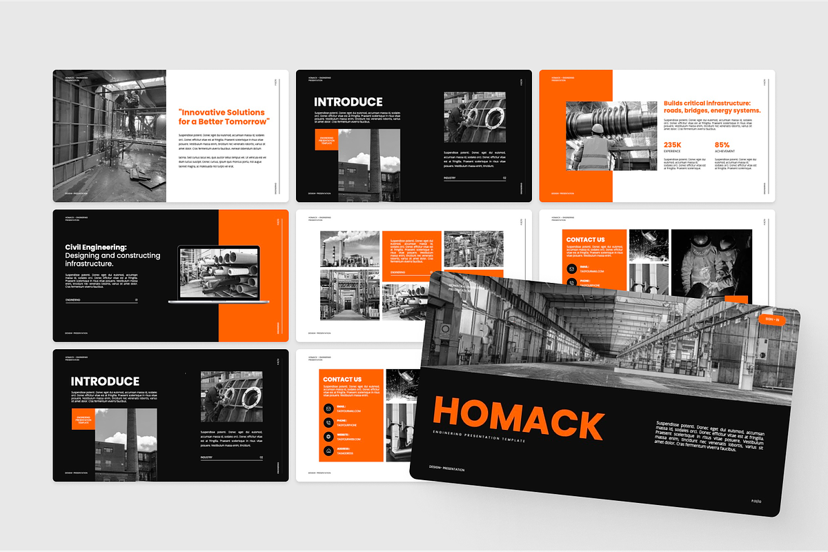 Homack - Engineering PowerPoint, a Presentation Template by SquidPixey (Photo 4 of 6)