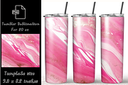 Pink Glitter 20 oz skinny tumbler, a Print Template by SindyPrintDesign (Thumbnail 5 of 7)