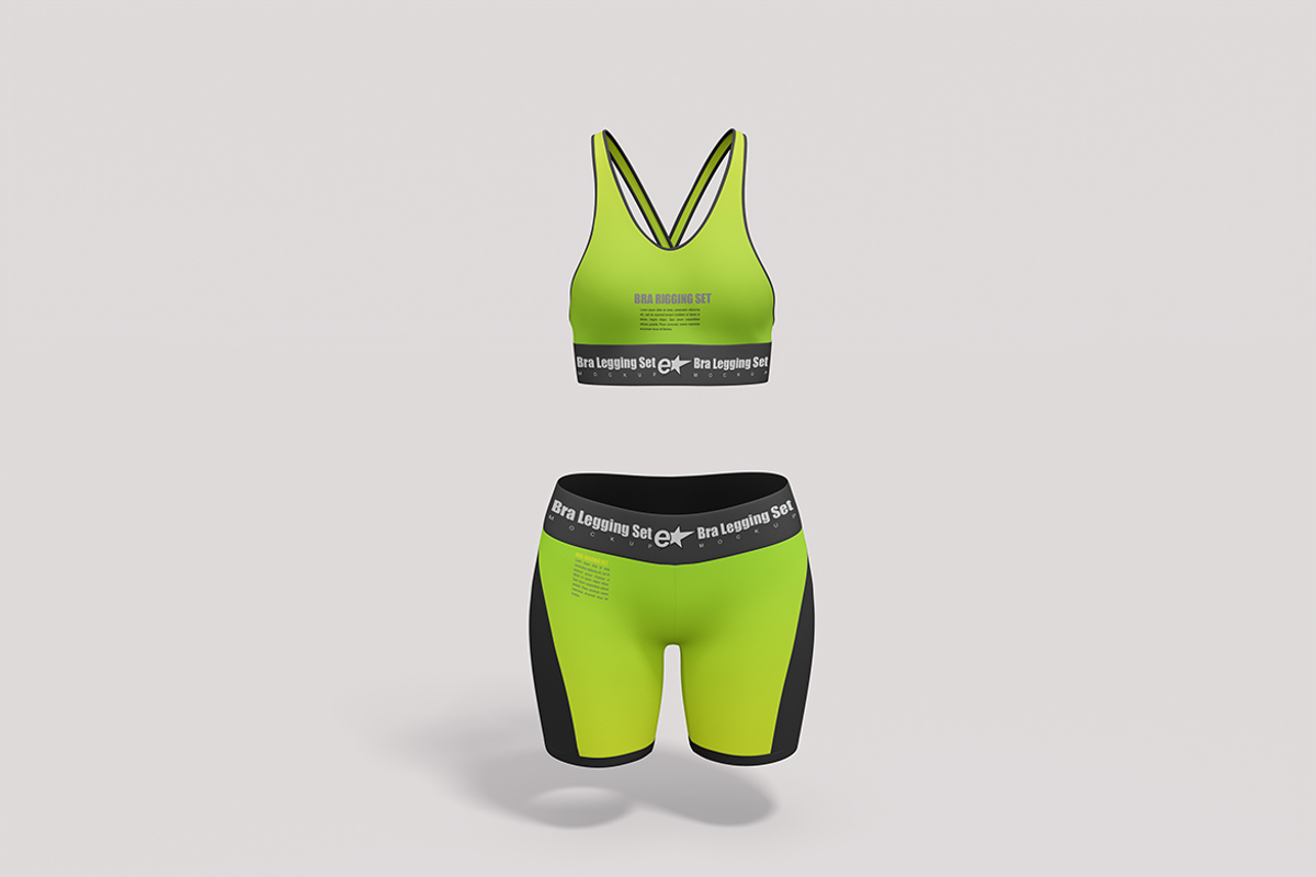 Yoga Bra leggings Set, a Shirt Mockup by groens (Photo 3 of 4)