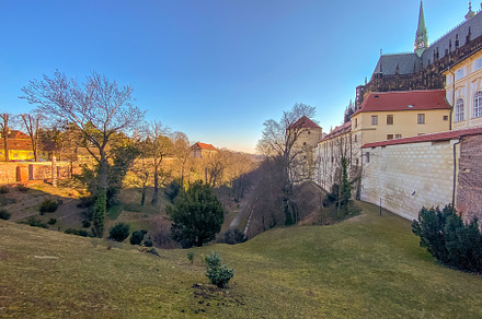 Prague Castle in the spring morning sun, a Holiday Photo by PhotoVision Pavel Rezac