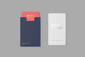 Holder And Card Mockups