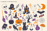 Mystical Halloween Vector Clipart, a Seasonal Illustration by Hanna's ArtLab (Thumbnail 3 of 6)