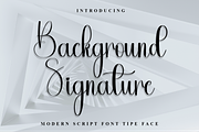 Background Signature, a Handwritten Font by InermediaSTUDIO (Thumbnail 1 of 8)