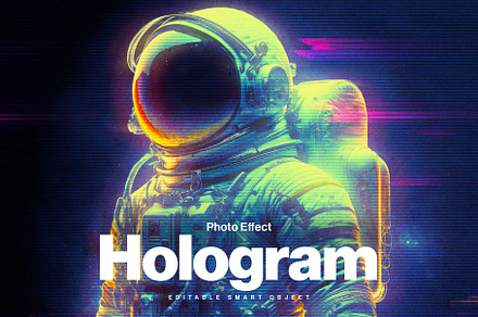 Hologram Photo Effect, a Layer Style Add-On by DesignerCandies