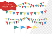 Triangle Party Flags – Clipart Pack, an Illustration by aniunova (Thumbnail 2 of 6)
