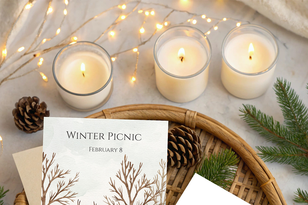 Winter Romantic Picnic, an Object Graphic by Kattypainting (Photo 7 of 11)