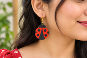 Ladybug Earrings Laser Cut SVG, an Object Graphic by Canvas Craft (Thumbnail 2 of 3)