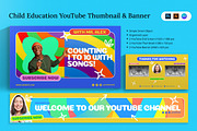 Child Education Youtube Thumbnail &, a Social Media Template by Attype (Thumbnail 1 of 5)