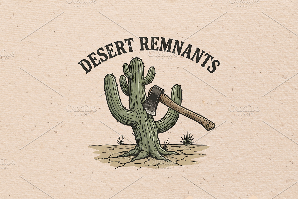 Desert remnants illustration, an Object Illustration by Vectorlina (Photo 1 of 4)