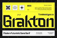 Grakton Modern Futuristic Sans Serif