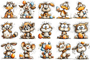 Quirky Easter Clipart Bundle, an Illustration by OK Design (Thumbnail 3 of 6)