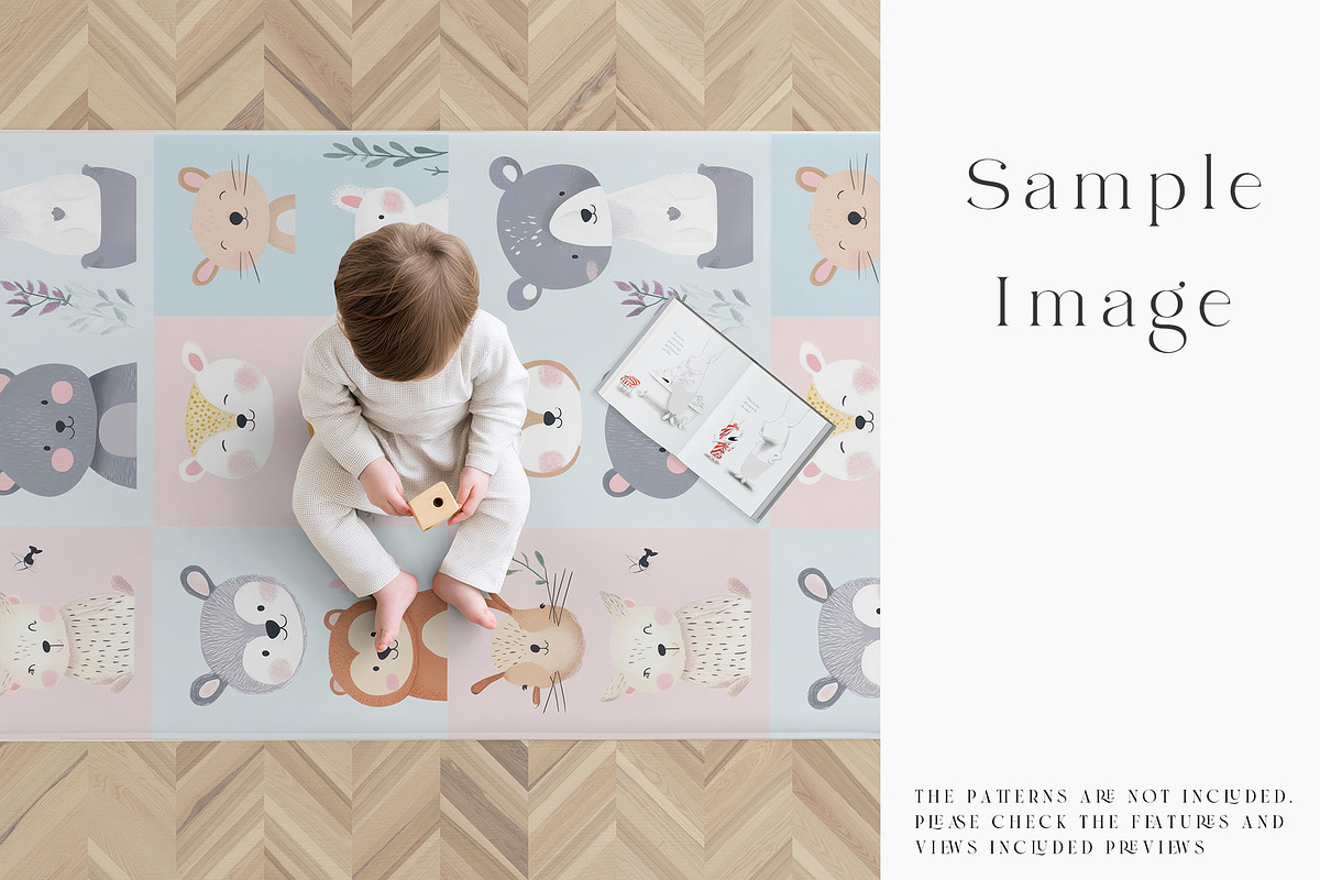 Baby Playmat Mockups 2 Shapes, a Product Mockup by mock-ups (Photo 31 of 50)