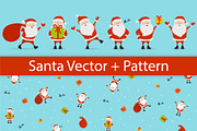 Santa Claus Illustrations & Pattern, a Decorative Illustration by Plaid4You (Thumbnail 1 of 9)