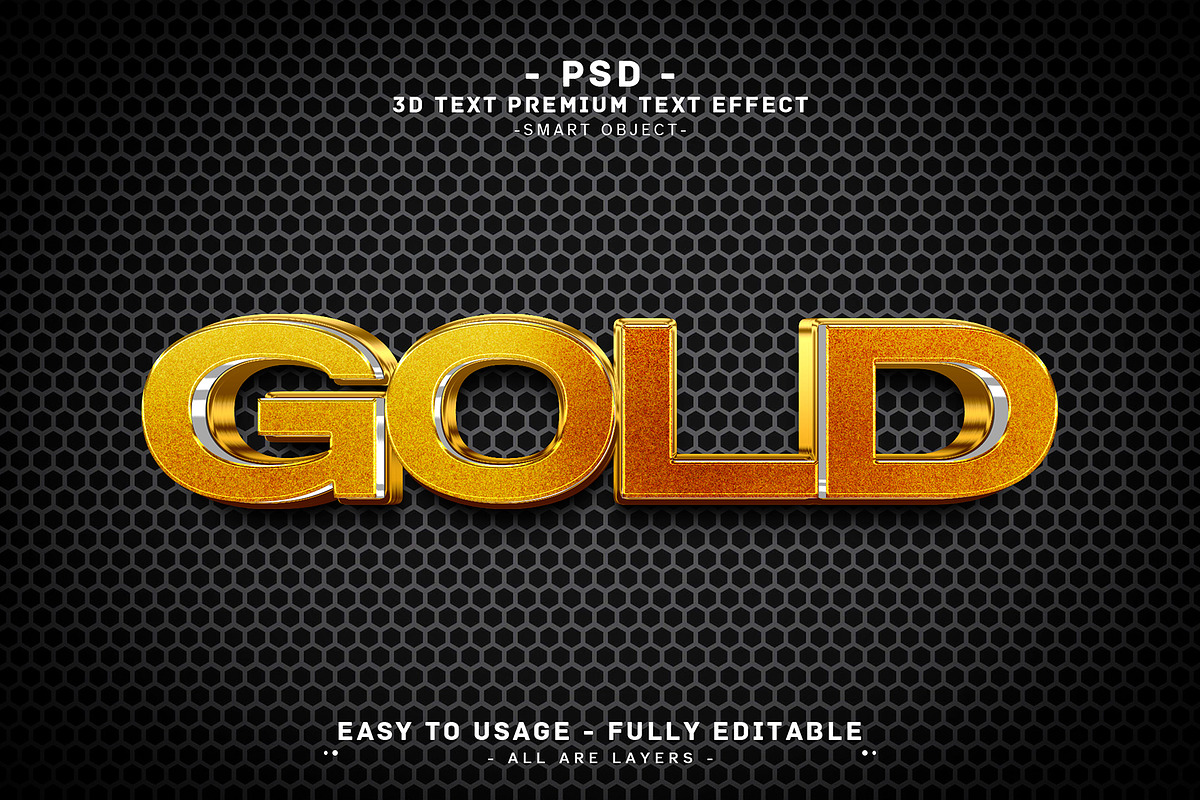 Gold editable font effect style, a Layer Style Add-On by Md Jahidul99