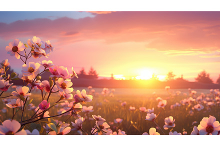 sunsummer nature blossom sunset, a Nature Photo by pikepicture