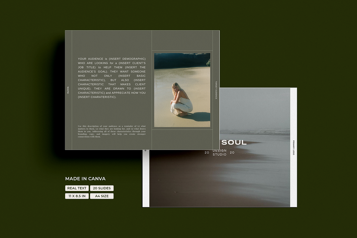 Olivia | Brand Presentation CANVA, a Presentation Template by Luna Soul Design (Photo 4 of 7)