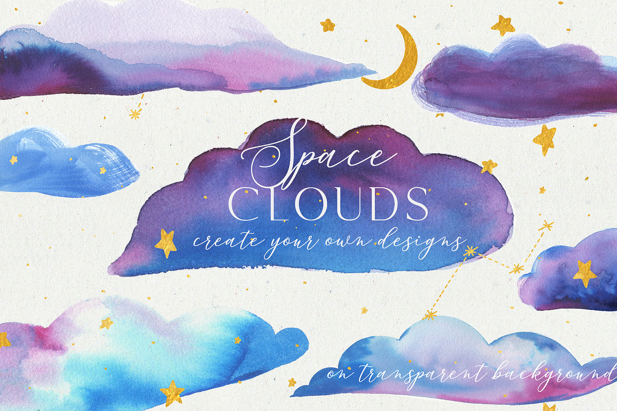 Eternal Galaxy Watercolor Collection, a Texture Graphic by Anna's Creative Store (Photo 3 of 6)
