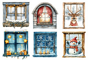 Christmas Window Sublimation Clipart, an Illustration by Daily.Designs (Thumbnail 5 of 5)