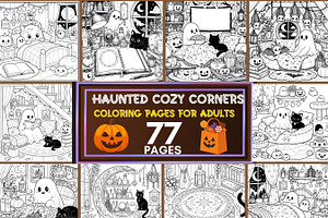 Haunted Cozy Corners Coloring Pages