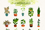 Home Decor Bundle. Watercolor set, an Object Graphic by JuliaBadeeva (Thumbnail 17 of 21)