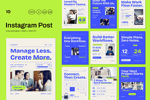 Project Management Social Media, a Social Media Template by Pitchlook.Studio
