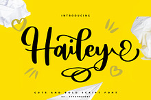 Hailey - Cute and Bold Script