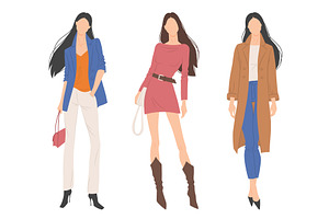 Female Clothes Collection, Vector